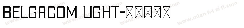 Belgacom Light字体转换